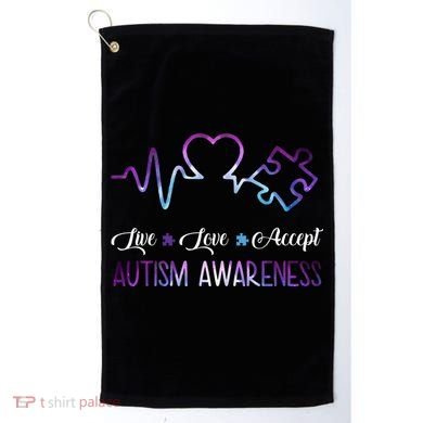 Autism Awareness Galaxy Golf Towel
