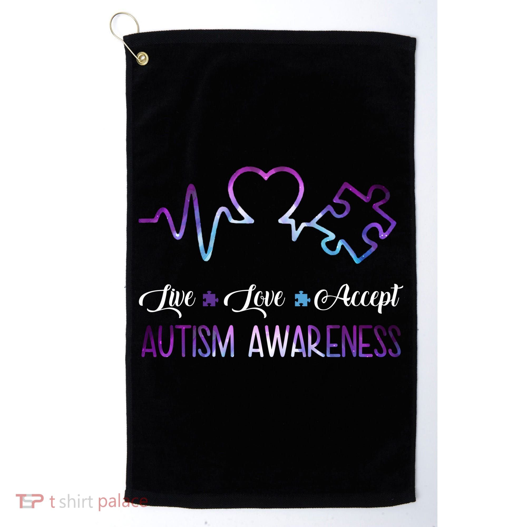 Autism Awareness Galaxy Golf Towel