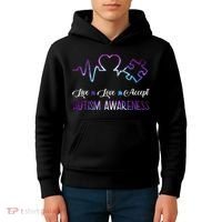 Autism Awareness Galaxy Kids Hoodie thumb 4