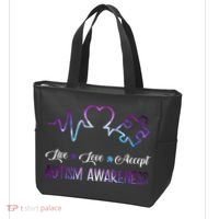 Autism Awareness Galaxy Tote Bag thumb 3