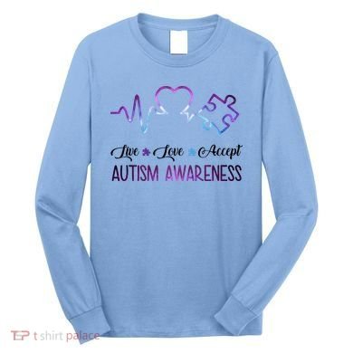 Autism Awareness Galaxy Long Sleeve Shirt