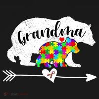 Autism Awareness Grandma Bear Support Autistic Adults Wo Ornament thumb 1