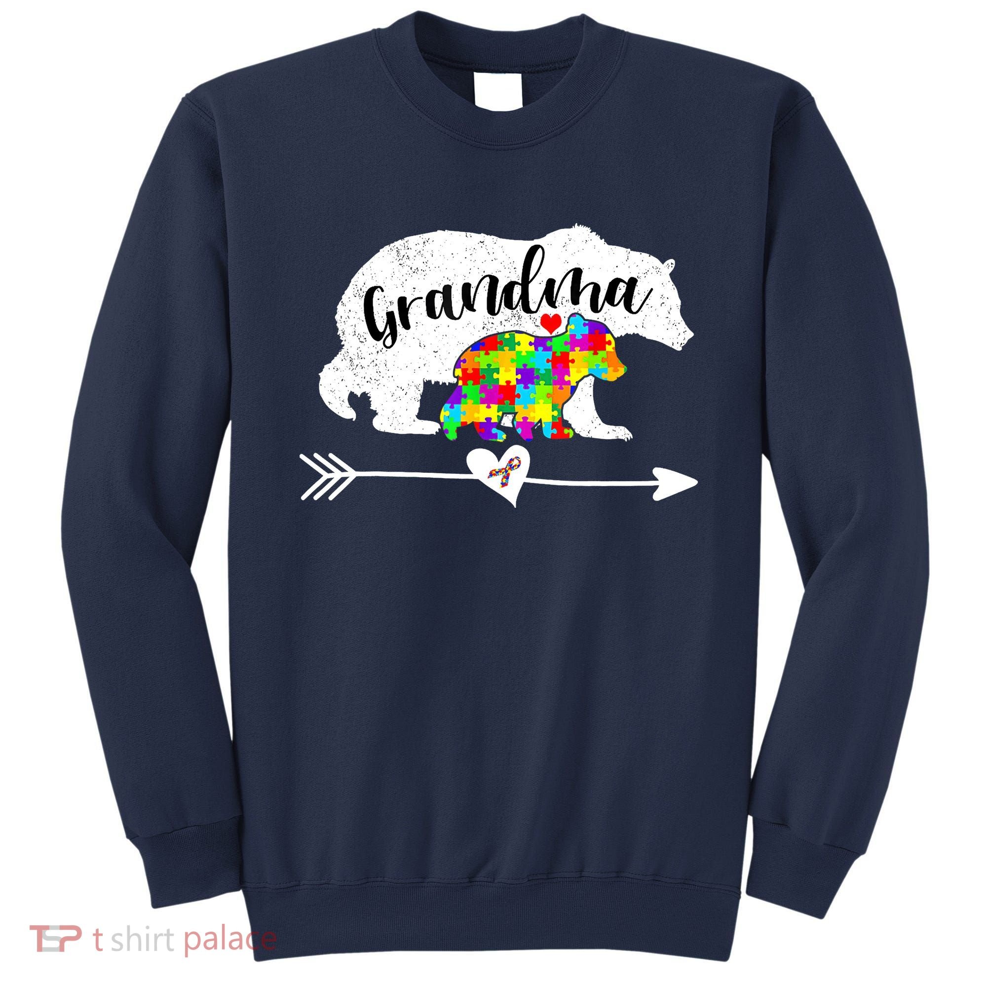 Autism Awareness Grandma Bear Support Autistic Adults Wo Sweatshirt