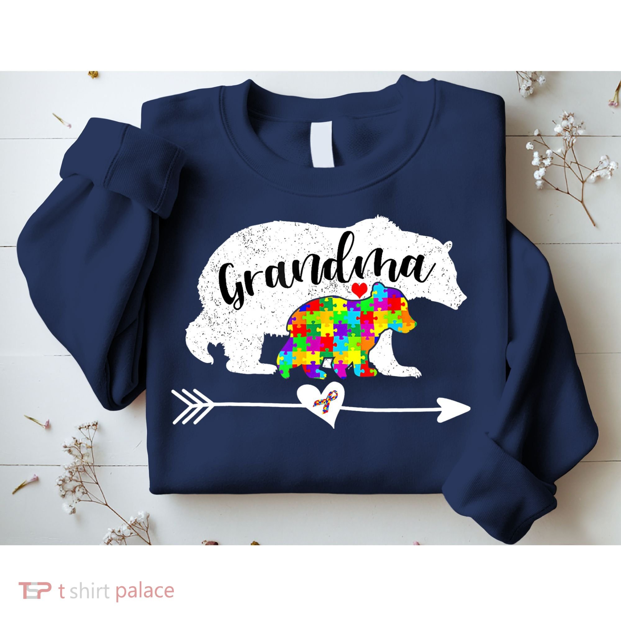 Autism Awareness Grandma Bear Support Autistic Adults Wo Sweatshirt