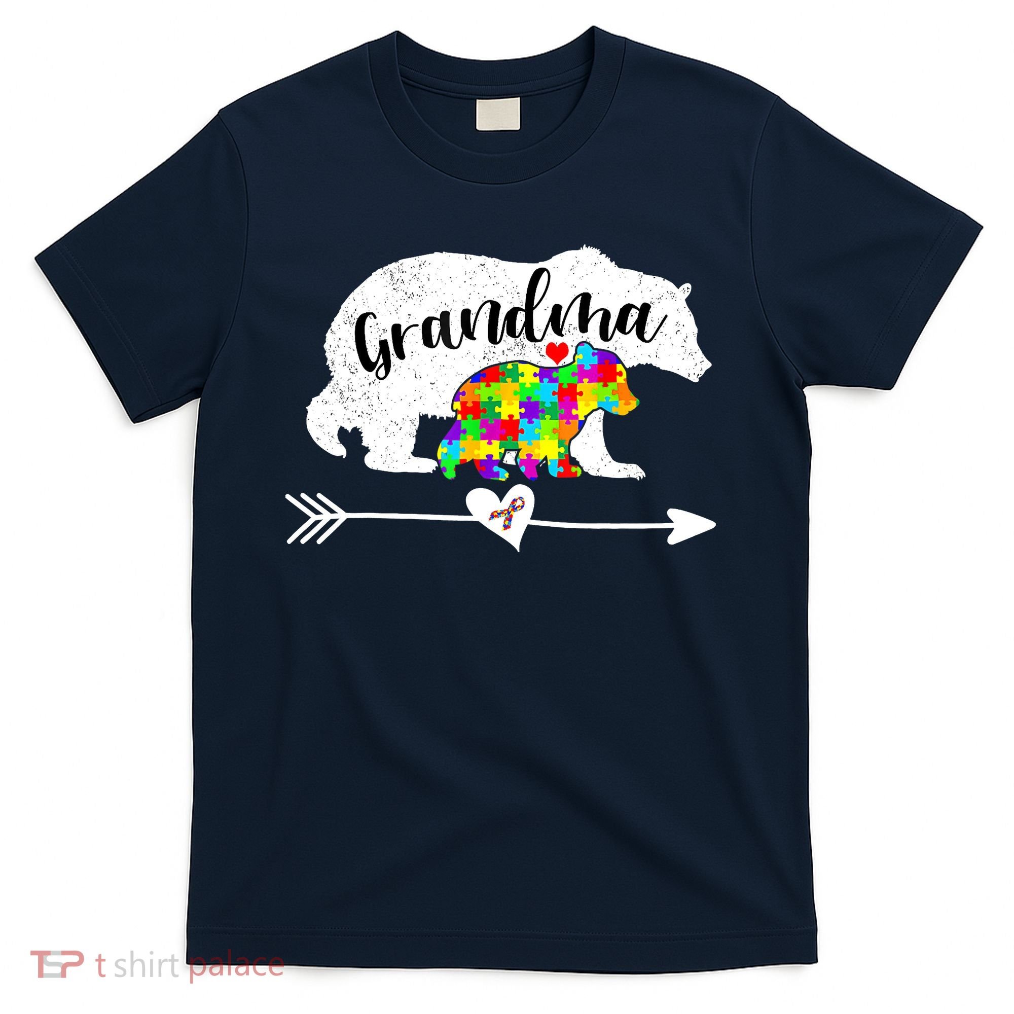 Autism Awareness Grandma Bear Support Autistic Adults Wo T-Shirt