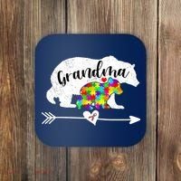 Autism Awareness Grandma Bear Support Autistic Adults Wo Coaster thumb 0