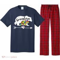 Autism Awareness Grandma Bear Support Autistic Adults Wo Pajama Set thumb 0