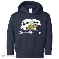 Autism Awareness Grandma Bear Support Autistic Adults Wo Toddler Hoodie thumb 0