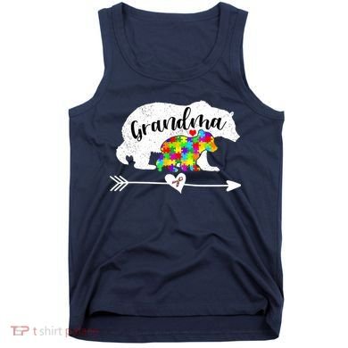 Autism Awareness Grandma Bear Support Autistic Adults Wo Tank Top