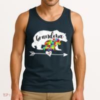 Autism Awareness Grandma Bear Support Autistic Adults Wo Tank Top thumb 3