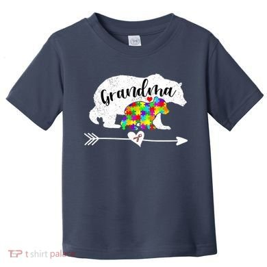 Autism Awareness Grandma Bear Support Autistic Adults Wo Toddler T-Shirt
