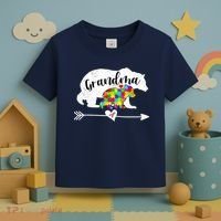 Autism Awareness Grandma Bear Support Autistic Adults Wo Toddler T-Shirt thumb 3