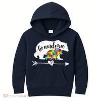 Autism Awareness Grandma Bear Support Autistic Adults Wo Kids Hoodie thumb 0