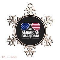 All American Grandma American Flag Patriotic Ornament thumb 0