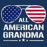 All American Grandma American Flag Patriotic Hoodie thumb 2