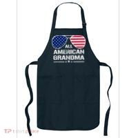 All American Grandma American Flag Patriotic Apron thumb 0
