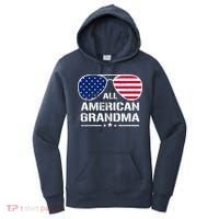 All American Grandma American Flag Patriotic Women's Hoodie thumb 0