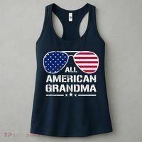 All American Grandma American Flag Patriotic Women's Tank Top thumb 3