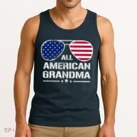 All American Grandma American Flag Patriotic Tank Top thumb 3