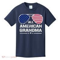 All American Grandma American Flag Patriotic Kids T-Shirt thumb 0