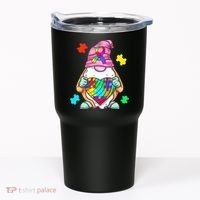 Autism Awareness Gnome Hugging Heart Acceptance Tumbler thumb 0