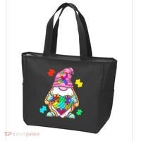 Autism Awareness Gnome Hugging Heart Acceptance Tote Bag thumb 3