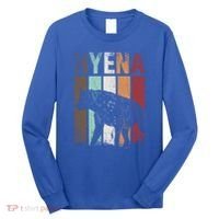 Africa Animal Gift Zoo Keeper Retro Hyena Funny Gift Long Sleeve Shirt thumb 0