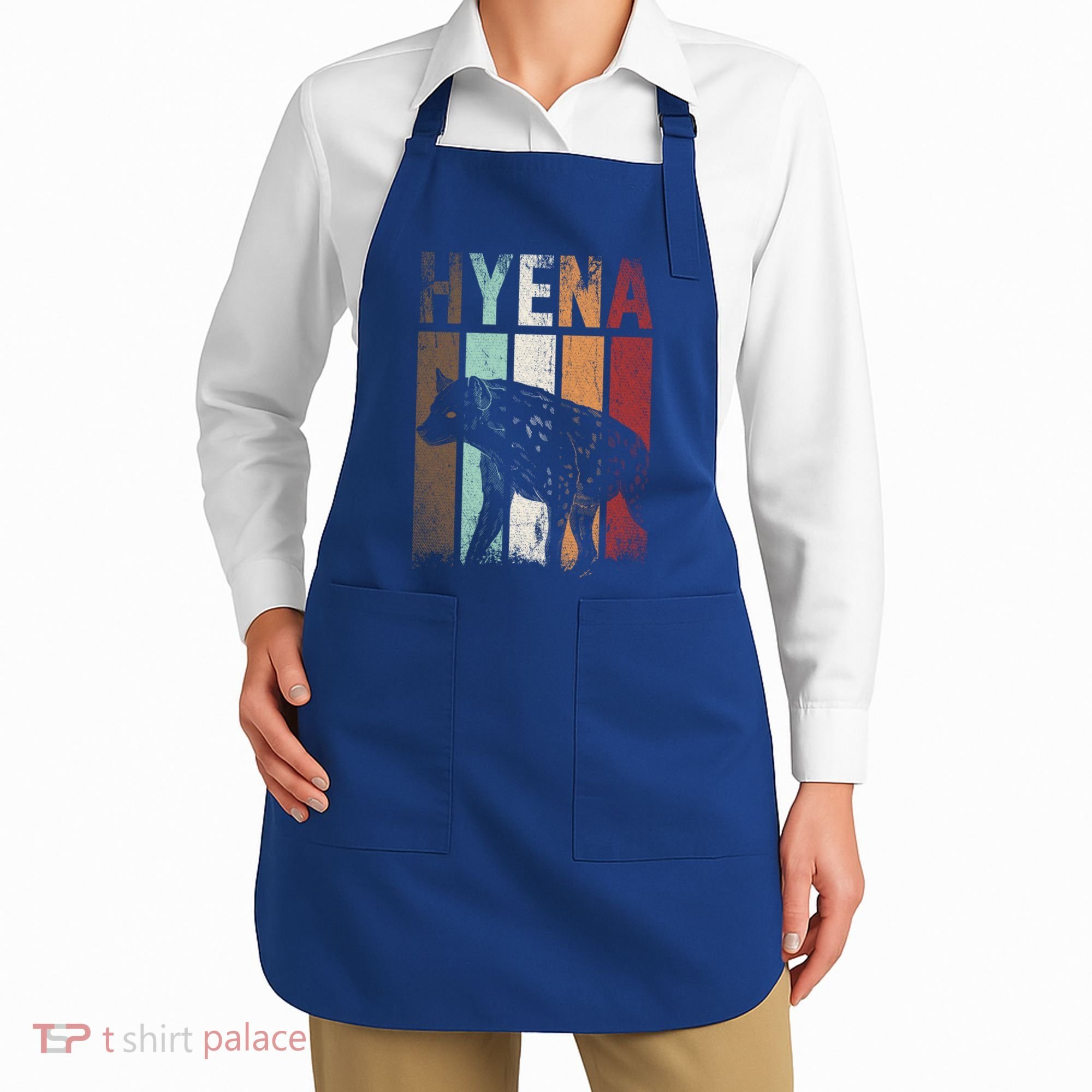 Africa Animal Gift Zoo Keeper Retro Hyena Funny Gift Apron