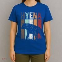 Africa Animal Gift Zoo Keeper Retro Hyena Funny Gift T-Shirt thumb 4