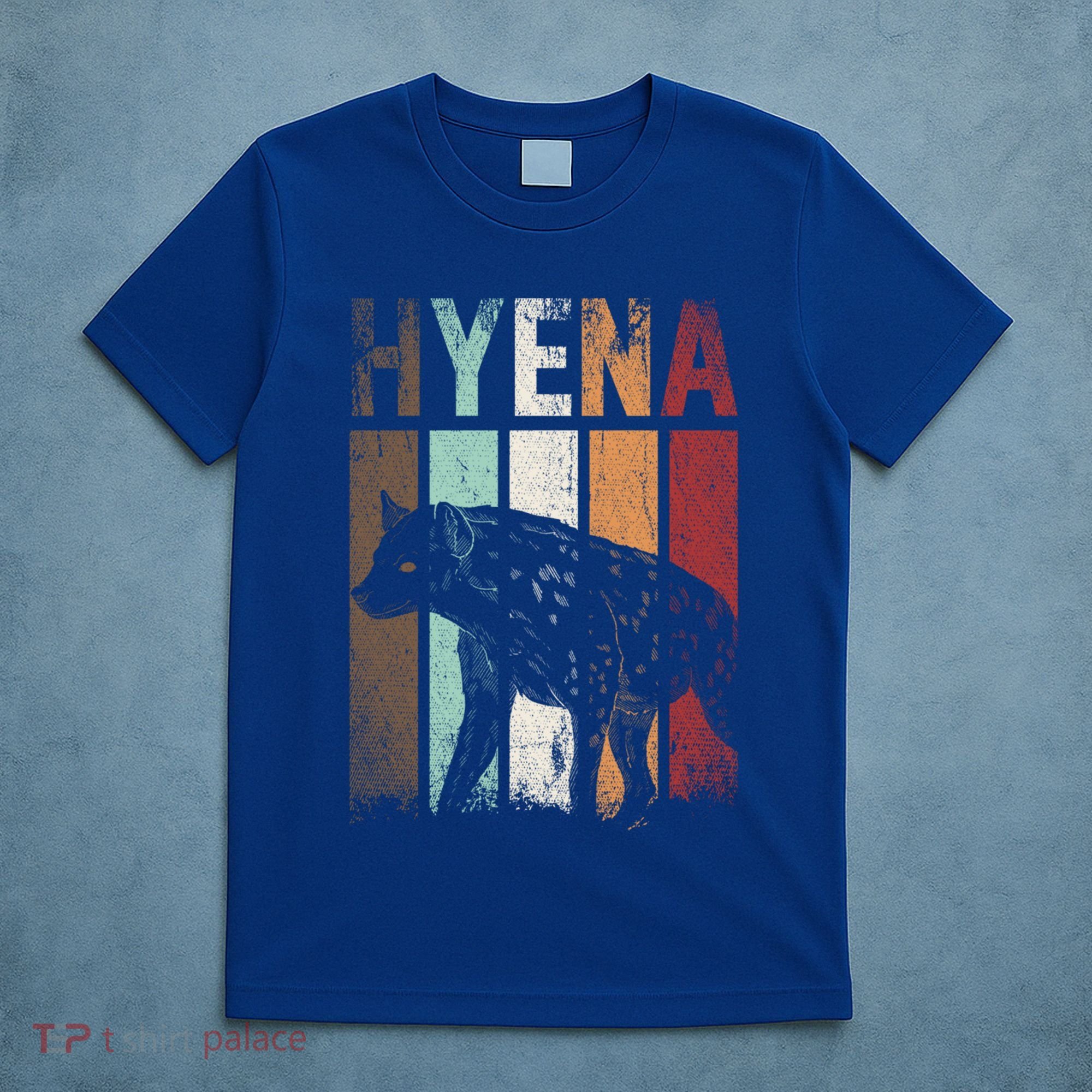 Africa Animal Gift Zoo Keeper Retro Hyena Funny Gift T-Shirt