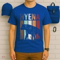 Africa Animal Gift Zoo Keeper Retro Hyena Funny Gift T-Shirt thumb 6