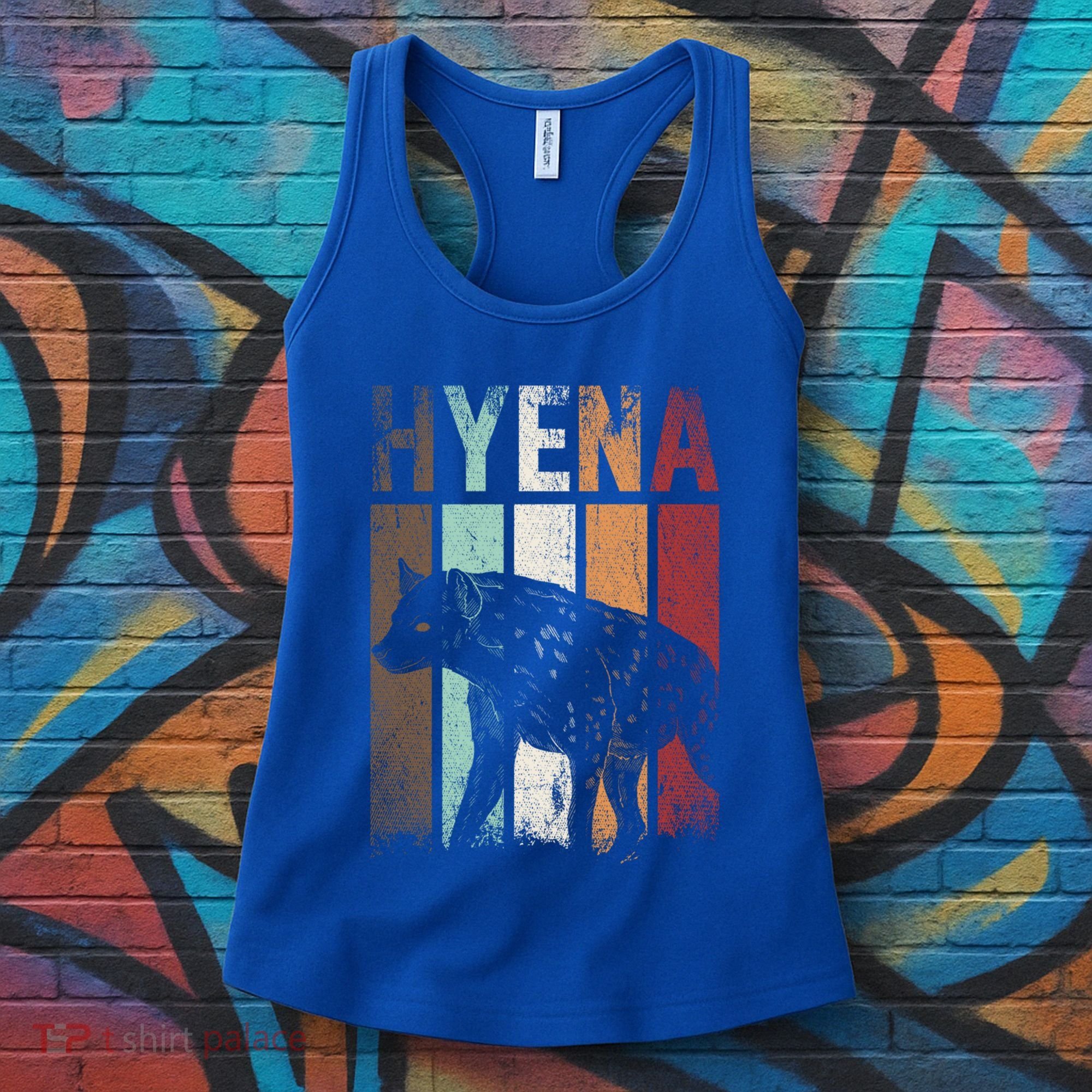 Africa Animal Gift Zoo Keeper Retro Hyena Funny Gift Women's Tank Top