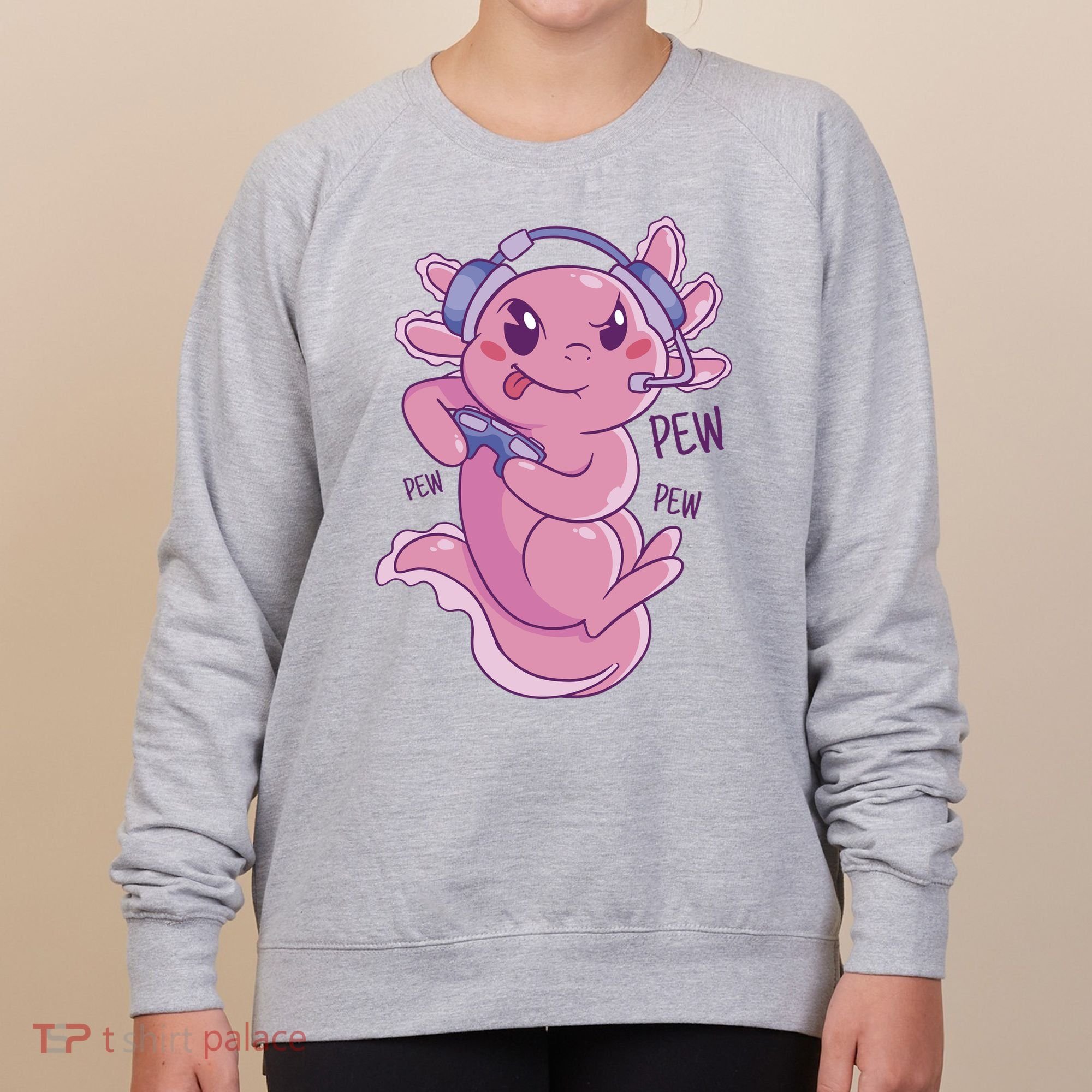 Axolotl Animal Gamer Cute Women's Sweatshirt