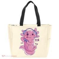 Axolotl Animal Gamer Cute Tote Bag thumb 0