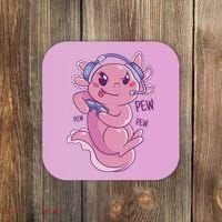 Axolotl Animal Gamer Cute Coaster thumb 0