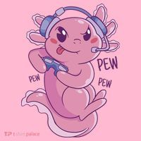 Axolotl Animal Gamer Cute Coaster thumb 2