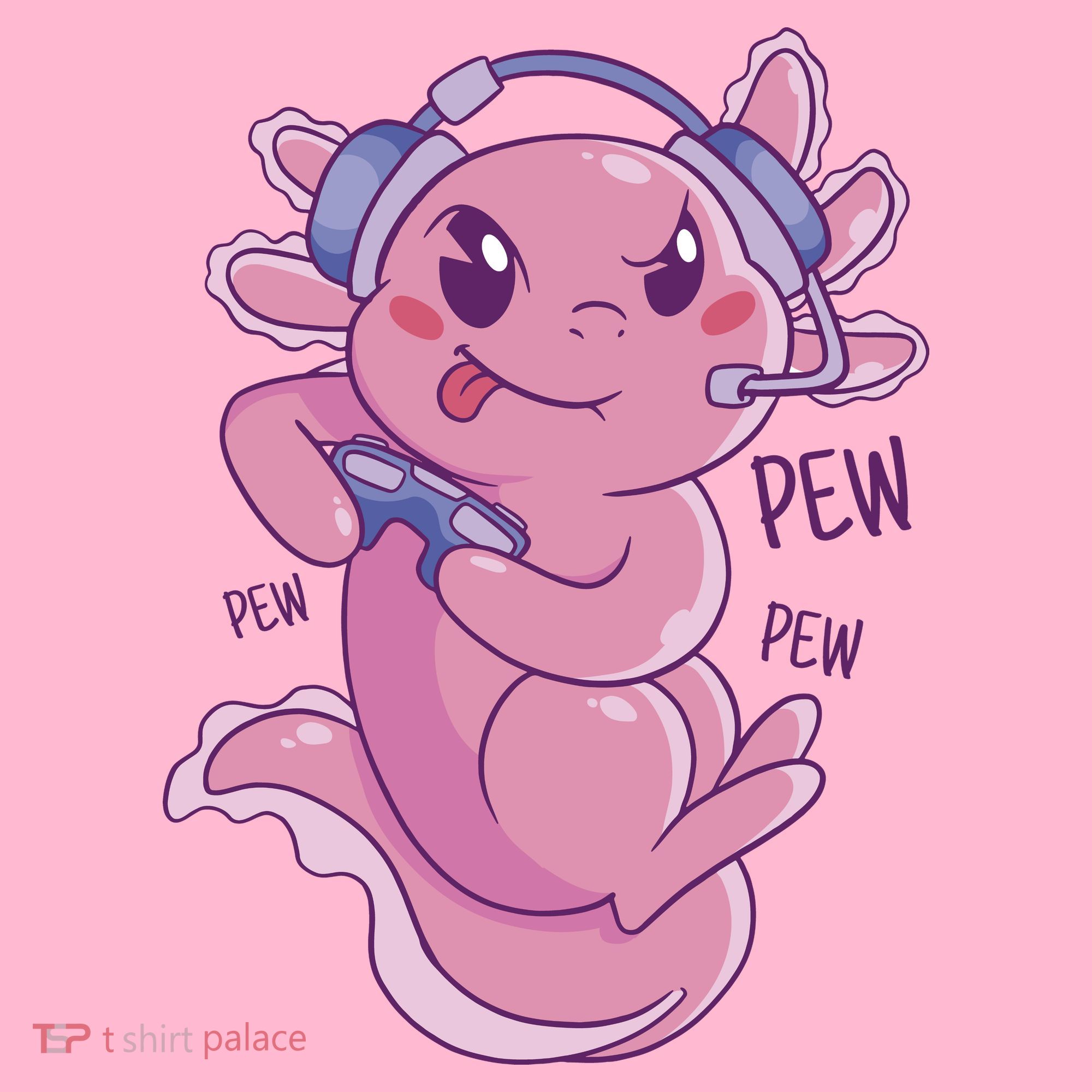 Axolotl Animal Gamer Cute Coaster
