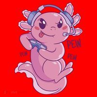 Axolotl Animal Gamer Cute Santa Hat thumb 1