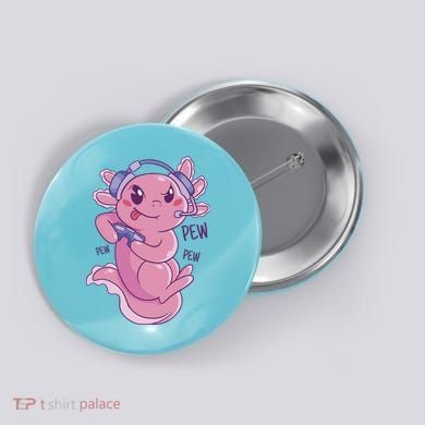 Axolotl Animal Gamer Cute Button