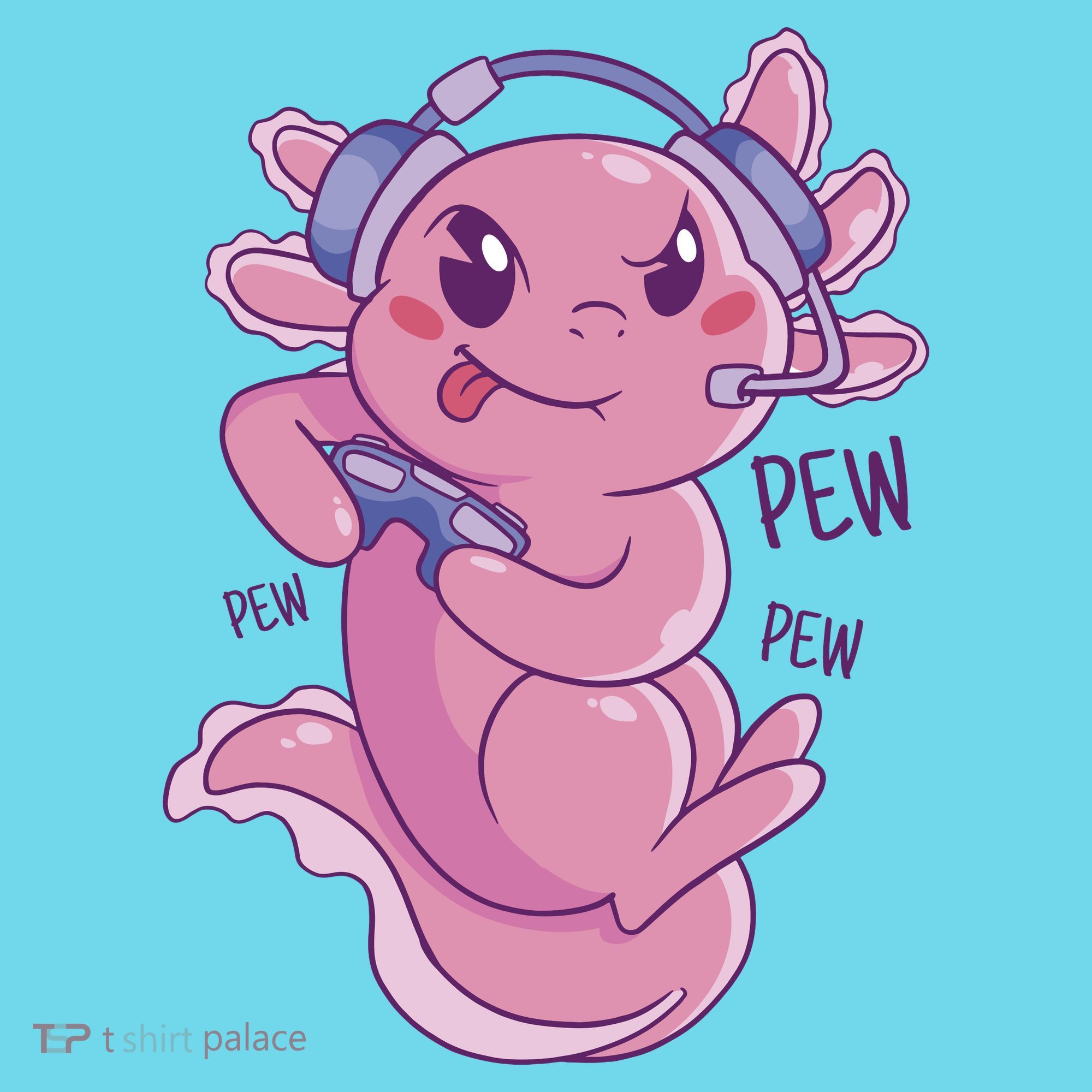 Axolotl Animal Gamer Cute Button