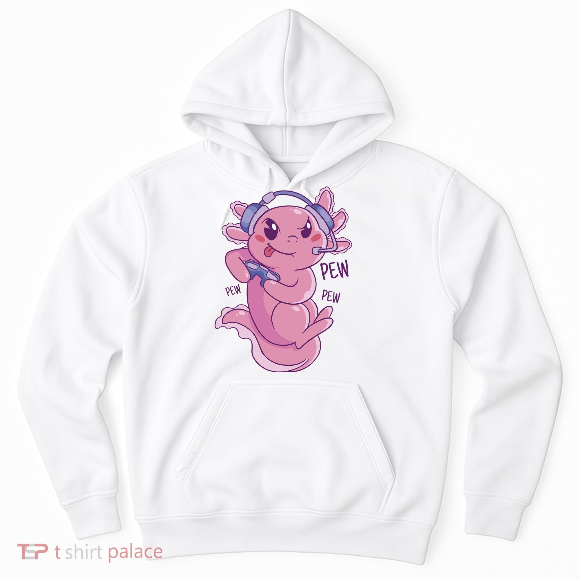 Axolotl Animal Gamer Cute Hoodie