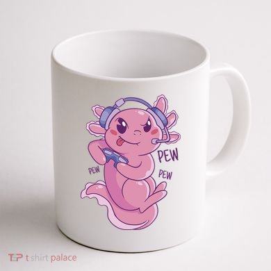 Axolotl Animal Gamer Cute Coffee Mug back