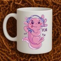 Axolotl Animal Gamer Cute Coffee Mug thumb 2