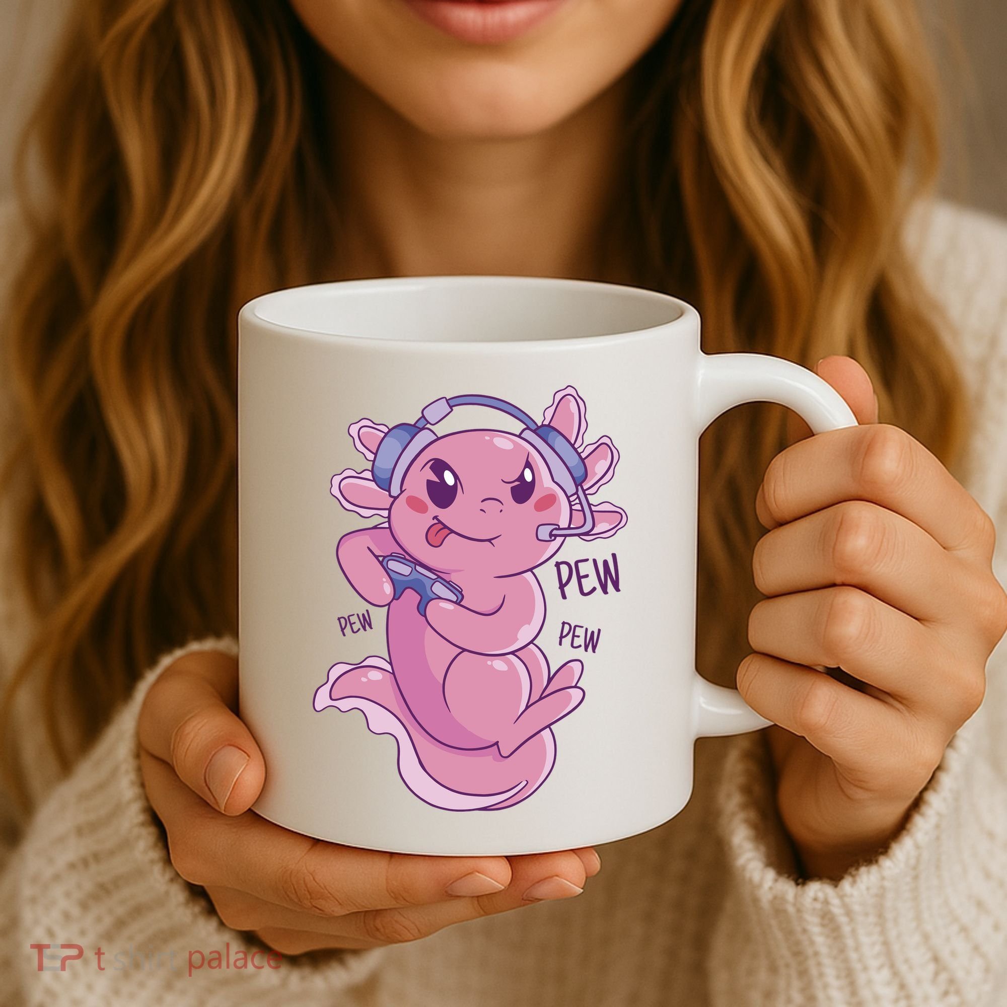 Axolotl Animal Gamer Cute Coffee Mug