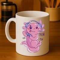 Axolotl Animal Gamer Cute Coffee Mug thumb 4
