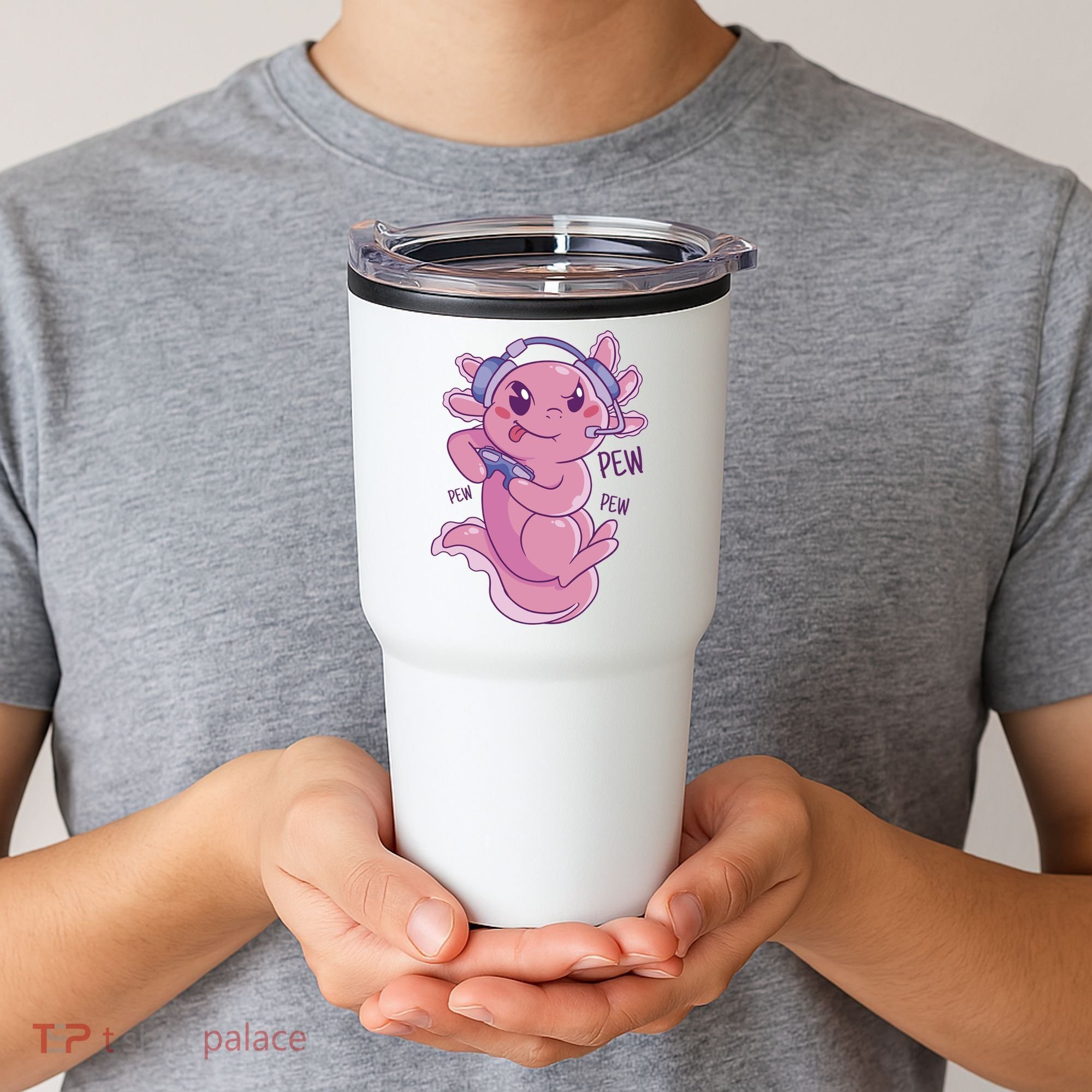 Axolotl Animal Gamer Cute Tumbler