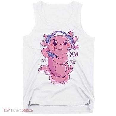 Axolotl Animal Gamer Cute Tank Top