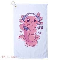 Axolotl Animal Gamer Cute Golf Towel thumb 0