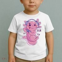 Axolotl Animal Gamer Cute Toddler T-Shirt thumb 2