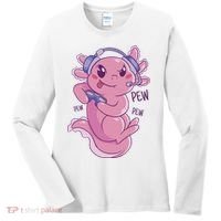 Axolotl Animal Gamer Cute Women's Long Sleeve Shirt thumb 0